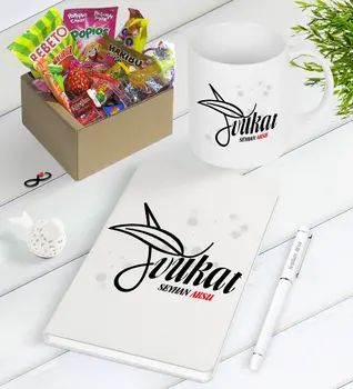 

Personalized Attorney Nostalgic Lezzetler Notebook Pen Mug Gift Seti-9