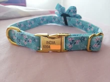 Dog-Accessories Collars Engraved Pet-Puppy Printed Custom Personalized Fashion Nylon