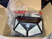 Solar-Light Garden-Decoration Motion-Sensor 100 Led Outdoor Waterproof 102 PIR 