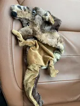 Peluche suave de cebra con sonido de tigre para mascotas, juguete para mascotas