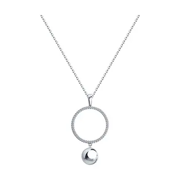 

Necklace Sokolov from silver with cubic zirconia, fashion jewelry, 925, women's male