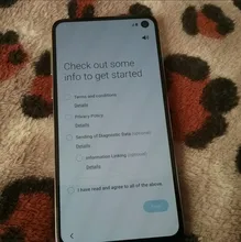 Samsung Galaxy S10e G970U1 G970U Octa Core Snapdragon 855 LTE Android Teléfono Móvil 5,8 16MP y 12MP 6GB de RAM 128GB ROM NFC