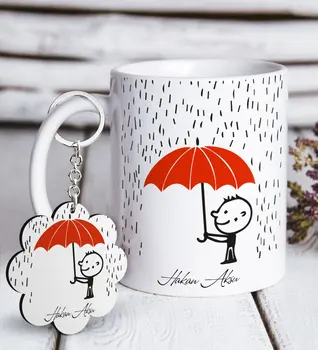 

Personalized Love Garbage Man White Mug and Keychain Gift Seti-2 Reliable Quality Cost Effective Gift Drink Solid