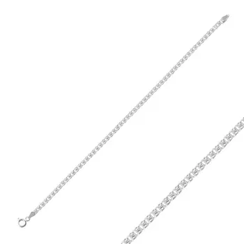 

Angemiel 925 Silver 50 Micron Love Chain Bracelet