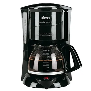 

Ufesa 60 CG7231 Avantis selecta-drip coffee maker, 800 W, glass jug, 10 cups, permanent Filter, 800 W, plastic, Black
