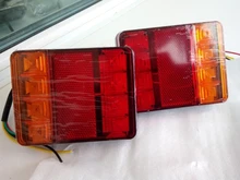 Tail-Light Trailer-Truck Rear-Parts Lamps-Pair Car Led Waterproof 12V 8 for IP65 2pcs