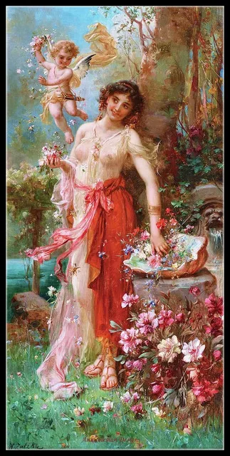 Hans Zatzka Collection Counted Cross Stitch Kits Diy Handmade Needlework For Embroidery 14 Ct Aida Oil Painting Package Aliexpress