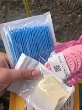 Microcepillo desechable para pestañas extensión individuales, hisopo para quitar pestañas, herramientas de extensión de pestañas, 100 unids/bolsa