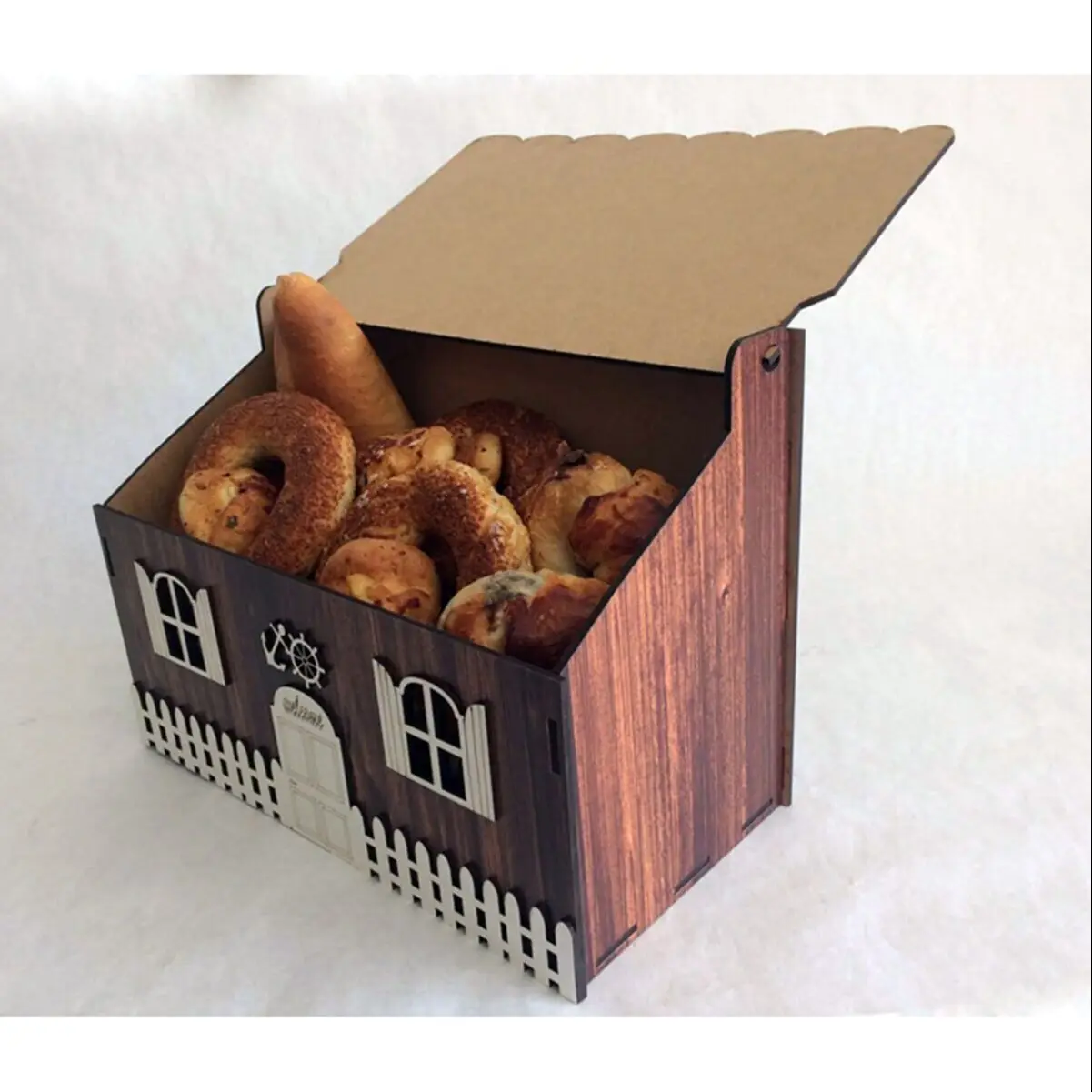 Bread cabinet bread rack kitchen storage bread box croissant cabinet donut kitchenware box cupboard