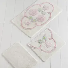 Коврик для ванной | коврик для ванной нескользящие Противоскользящие коврики J'Adore Ecru 3L набор 60X100 cm-50X60 Cm-40X60 см