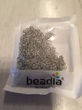 Cadena de eslabón abierto, extensor de cola para joyería DIY, 5 m/lote, 2,5, 2,8, 3,6, 4,8mm