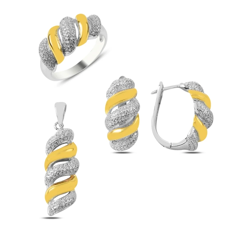 

Silver 925 Sterling Zircon Cubic Zirconia Set