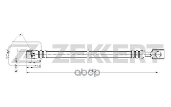 Шланг Тормозной Задний Opel Astra G 98- H 04- Zafira A 99- Zekkert арт. bs-9280 |