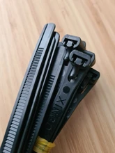 Blanco puede hacerse sujetacables de nylon 8*150/200/250/300/400/450may suelto slipknot corbata reutilizable de plástico de embalaje de la envoltura de corbata Correa