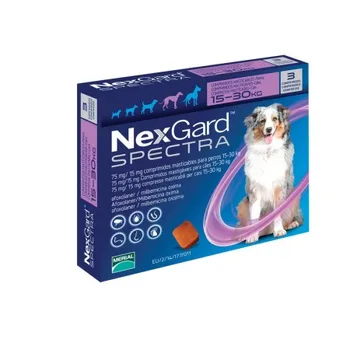 

NEXGARD SPECTRA 15- 30 kgr chewable 3 antiparasitic tablets for dogs