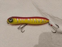 Señuelo de pesca Crankbait para carpa, lápiz Topwater, aparejo de mar Artificial, Wobbler duro para Lucio, superficie de curricán, Paseo de perro, 1 Uds.