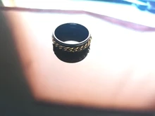 Letdiffery genial de acero inoxidable giratoria anillo de Spinner de calidad cadena Punk joyería de las mujeres para regalo de fiesta