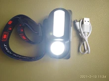 Headlamp Flashlight Torch Sanyi Hiking Mini Rechargeable Camping 18650 USB