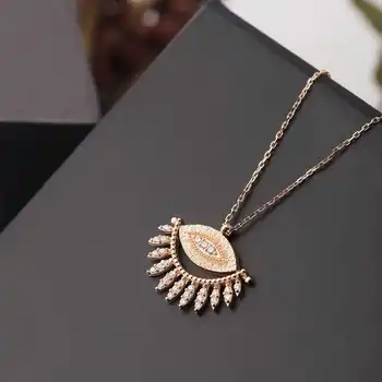 

Vintage Eye Gold Necklace 03-330-KL5220