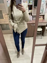 Jacket Short Turn-Down-Collar Spring Faux-Leather AORRYVLA Fashion Women New Length Slim-Style