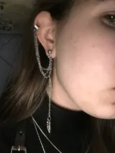 Uds.-Pendientes de Metal para mujer, joyería con personalidad, Clip para las orejas, Pendientes de borlas de hojas, regalo