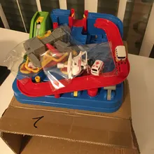 Juguetes educativos para niños, pista de aventura, juegos de mesa, Rail, coches mecánicos, estacionamientos, regalos de Navidad para niños