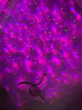 Bluetooth Projector Light-Decor Night-Light Starry Sound-Activated Water Wave Music Usb Led