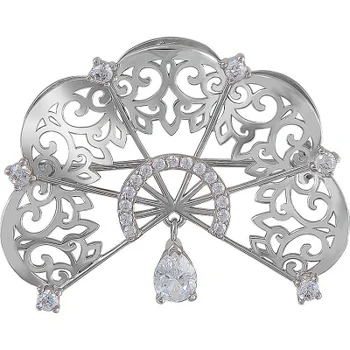 

Esthete brooch with 22 cubic zirconia