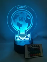 Lamp Base Table-Decor-Holder Light Night-Light-Replacement Usb-Cable Touch 3D Colorful