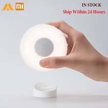 Новейший Xiaomi Mijia Ночной светильник 2 магнитное притяжение 360 Вращающийся Регулируемый светодиодный индукционный ночной Светильник инфракрасный датчик тела