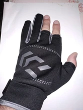 Guantes de pesca antideslizantes para hombre, protectores de manos para pesca, para deportes al aire libre, con corte de tres dedos