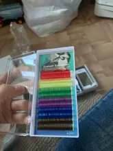 Marca 0,1 C D mezcla individual Pestaña De Colores Natural Color Caramelo Suave falso de extensión de pestañas maquillaje de ojos pestañas falsas coloridas