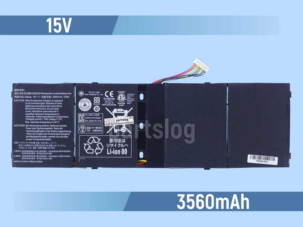 Acer Aspire R7-571G Аккумулятор 15V 3560mAh |