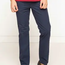 Дефакто мужские однотонные модные повседневные брюки прямые брюки для отдыха прямые эластичные мужские хлопковые брюки для отдыха-G6026AZ17SP