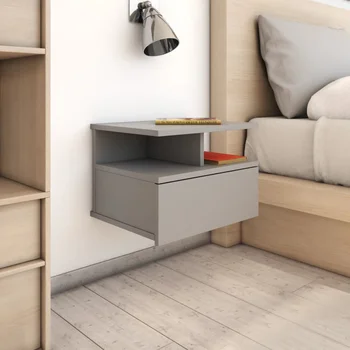 

Bedside Cabinet Gray 40x31x27 cm in particleboard tables