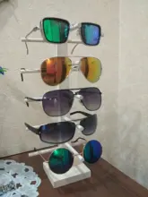 Nuevos soportes de estantería para gafas de sol, expositor de madera, soporte para puesto expositor, 9 tamaños, Material Natural