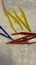 5 unids/set niños seguridad cuentas de plástico pinzas para rompecabezas de modelo Kits de construcción de los niños juguetes de bricolaje arte accesorios de artesanía herramientas