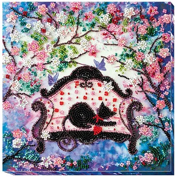 

Amv-022 set for embroidery with beads "spring guest" 20*20 cm