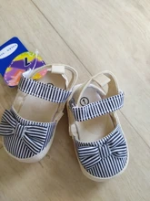 Zapatos de verano para niños y recién nacidos, zapatillas de cuna suaves para bebés, antideslizante con lazo a rayas, 0 a 18 m, 2019