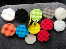 14 Uds de abrillantado para coche esponja para encerar rueda de disco de pulido Kit Set de 3 pulgadas M10 esponja disco para coche pulidor pulido Auto