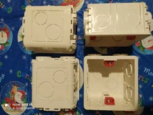 Mounting-Lining-Box Socket Cassette Wall-Switch Wallpad White-Wall for 86--86mm Universal