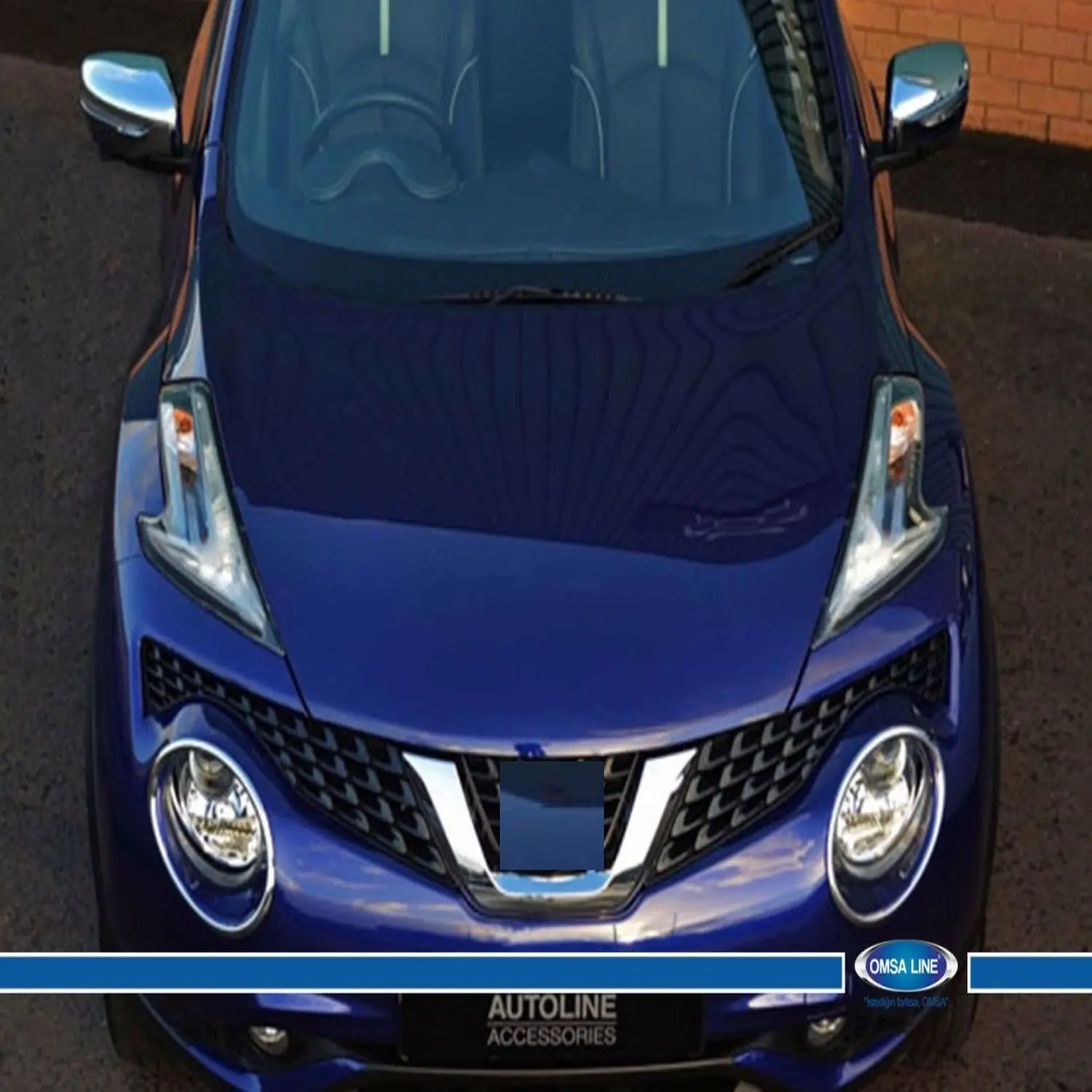 Хромированная рамка для фар Nissan Juke 2 2010-2014 Интер нержавеющая сталь хромированный