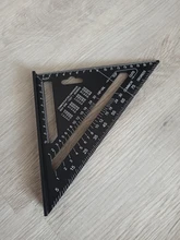 Regla triangular de aleación de aluminio de 7 pulgadas, regla métrica cuadrada para medir velocidad, herramientas para enmarcar medidores