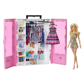 

Dolls Accessories Barbie Super Closet with Doll Mattel