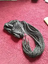 QY Hair-peluca con diadema trenzada para mujeres africanas, cabello negro, caja sintética, rizado