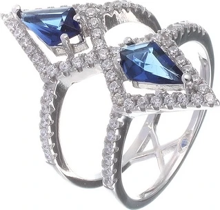

Jay VI ring with glass and cubic zirconia