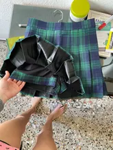 Verano de las mujeres Plaid Mini falda cintura alta Mujer Chic falda de moda de señoras de la Oficina fiesta informal en el Club corta plisada falda