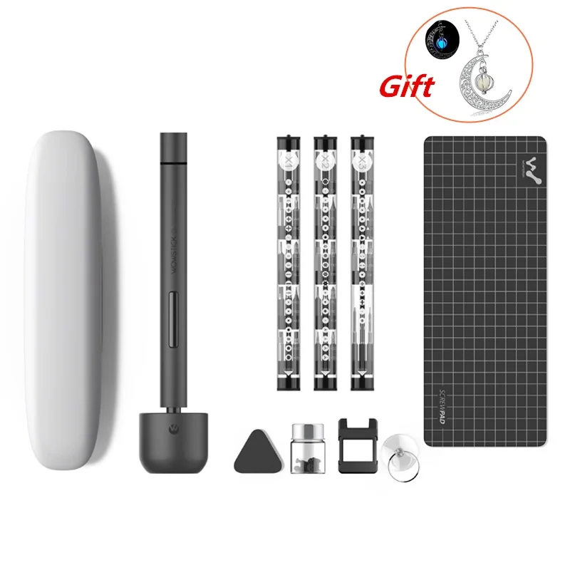 Комплект электрической отвертки Wowstick 1P 1F Pro 56 шт. Набор бит намагничиватель мини