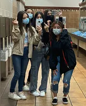 Weekeep-Pantalones vaqueros de cintura alta para mujer, ropa de calle recta para mujer, pantalones cargo de algodón 100% con bolsillos de retazos color azul