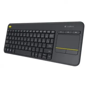 

WIRELESS KEYBOARD LOGITECH WIRELESS TOUCH BLACK KEYBOARD K400 PLUS-MULTIMEDIA-FOR TV PC CONNECTED-SCOPE 10M - REC